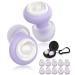 5 Pairs Ear Plugs for Sleeping Noise Reduction Beinkap Reusable Earplugs Hearing Protection for Focus Noise Sensitivity Study Work Snoring Motorcycle Concert Airplanes 24dB-33dB(Purple)