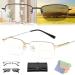 Outfany Intellireaders Outfany Reading Glasses Titanium Progressive Far and near Dual-Use Reading Glasses 1-gold 2.5 x