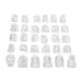 Toe Sleeves Transparent 30pcs Pinky Toe Protector Anti Friction for Blisters