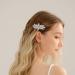Sither Bridal Rhinestone Barrette for Women Girls Small Rhinestone Barrette Headpiece for Wedding Prom Halloween Party Hair Accessories Gift (style 2)