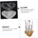 Hemoton 4 Pcs Nail Art Heart Pen Holder Makeup Brush Nail Art Painting Pen Rack Lip Liner Organizer Make up 8.7X8.5X6.8cmx2pcs Assorted Colorx2pcs - Buy Online on GoSupps.com