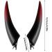 Ghost Forehead Horns - Devil Costume Women Demon Vampire Headpiece - Women Demon Vampire Headpiece Halloween Hair Clips Funny Devil Horns for Women Men Red - Buy Online on GoSupps.com