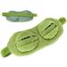 Shinywear Cute Rabbit Sleeping Eye Mask Plush Blindfold - Super Soft Funny Eye Cover for Kids, Girls, and Adults | Green Frog Design - Buy Online on GoSupps.com