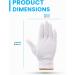 Washable White Cotton Gloves for Eczema and Dry Hands - 20pcs Moisturizing Gloves for Daily Work and Jewelry Inspection | Soft and Breathable - One Size Fits All - Buy Online on GoSupps.com