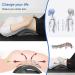 Veneka Lumbar Vertebrae Back Support Pillow - Pain Relief for Lower Back | Traction & Comfort in Black - Shop Internationally! - Buy Online on GoSupps.com
