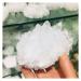 Natural White Ghost Quartz Crystal Cluster Crystals raw Gemstone Specimen for Home&Office Decoration fengshui ZJGIDTEM (Size : 300-400g)