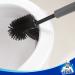 MR.SIGA Toilet Bowl Brush and Holder - Non-Scratch TPR Bristles - Under-Rim Brush Head - Gray & Black - 1 Pack - Buy Online on GoSupps.com
