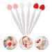 Beaupretty Silicone Exfoliating Lip Brush Set - 6 Double Sided Lip Scrubbers for Soft Plump Lips | Ideal for Dark Lips & Face Cleaning - Buy Online on GoSupps.com