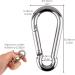 Pubiao 4-Piece Stainless Steel Carabiner Feather Hooks (M6) - Durable Chain Hooks for Travel Camping Hiking Fishing & Dog Walking - Buy Online on GoSupps.com