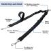 Kelivi Double Dog Lead Coupler - No Tangle 360 Swivel, Adjustable Bungee Reflective Dual Leash for Medium Large Dogs - Black - Buy Online on GoSupps.com