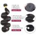 Brazilian Body Wave 3 Bundles with 12 Inch Closure - 100% Unprocessed Human Hair Weave - Natural Color - Free Part Lace Closure - 14 16 18 - Buy Online on GoSupps.com