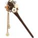 Frcolor Wooden Hair Pin Chinese Hair Sticks with Tassel Retro for Women Hair Styling Blue - Buy Online on GoSupps.com