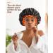 Mikimini Black Large Shower Cap for Women - Waterproof Bathing Hair Cap with Reusable PEVA Lining - Non-Fading & Stretchy Shower Hat - XL/1PC Black+Orange - Buy Online on GoSupps.com
