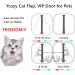 Ycozy XL 4-Way Locking Cat Door for Interior/Exterior Doors - Weatherproof Flap for Kittens & Dogs | Easy Install on Door/Wall/Window - 9.0 x 7.9 (Brown) - Buy Online on GoSupps.com
