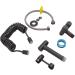 Hand Toilet Sprayer Kit - Brass Bidet Attachment for Home Bathroom | WC Bidet Sprayer with Hose - Gray - Buy Online on GoSupps.com