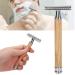 Men's Double-Sided Blade Head Shaver - Portable Silver Razor for Face & Body Care | International Shipping Available - Buy Online on GoSupps.com
