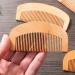 Peach Wood Anti-Static Close Tooth Comb Set - 2 PCS - Buy Online on GoSupps.com