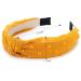 TOBATOBA Knotted Headband for Women - 4 Pcs Cute Top Knot Headbands in Black White Pink Yellow - No Slip Fashion Hair Accessories - Buy Online on GoSupps.com
