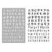 FRCOLOR 4 Sets English Number Nail Stickers Holographic Letter Nail Art Stickers Old English Alphabet Nail Decals for Women Girls DIY Nail Decoration Manicure