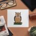 Azeeda Owl on Books Microfiber Glasses Cleaning Cloths - Pack of 2 | International Shipping Available - Buy Online on GoSupps.com