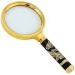 Magnifying Glasses for Hobbies Reading Magnifier Magnifying Glass Engraving Dragon 10 Times Handheld Reading - See Newspaper HD Optical Glass - Detachable Design Vision