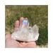 50-60g Natural White Angel Aura Crystal Cluster Electroplating Titanium Coating Quartz Cluster Stone Gifts Home Collections