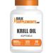 BULKSUPPLEMENTS.COM Krill Oil 1000mg - 120 Softgels 