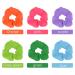 80s Neon Scrunchies - MOLYHUA 12 Pack Chiffon Hair Ties for Girls - Buy Online on GoSupps.com