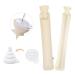 HomeWit Long heat bottle with soft cover large hot water bottle with a soft cover - 2 liters hose heat bottle 73 x 13cm for waist and shoulder neck heat bottle - champagne