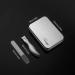 FVION Wide Jaw Nail Clipper Set with Crystal File - Large Toe & Thick Fingernail Cutter for Men and Women - Matt Silver - Buy Online on GoSupps.com