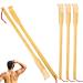 Homury 5 pieces of wood back scratches wooden massager back scratch bamboo wood back scratches rk scratches with long grip for immediate relief from itching body relaxation