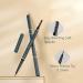 3 PCS Waterproof Micro Brow Pencil Kit | Professional Dark Brown Eyebrow Pencil with Brush and Razor | Ultra-Fine Mechanical Pencil - Buy Online on GoSupps.com