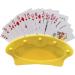 Yellow Playing Card Holder Set - Pack of 5 Durable Plastic 21.5 x 10 cm - Perfect for Games | International Shipping - Buy Online on GoSupps.com