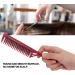 Teasing Comb 3 Rows of Teeth Tail Comb for Volume and Styling Precision(Red) - Buy Online on GoSupps.com