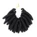 Queentas 5 Pack 10-Inch Short Curls Braids Extensions for Women - Afro Crochet Toni Curls Braid (6mm) Hair Extensions in Black - Buy Online on GoSupps.com
