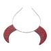 FOMIYES Devil Horns Headdress Devil Headband Halloween Devil Cosplay Devil Cosplay Headwear Halloween Hair Accessories Scary Headband Devil Ear Hairband Devil Horn Headband Red Rhinestone
