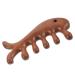 Minkissy Massagekamm in fish form Gua Sha massage tool comfortable massage comb portable comb Guasha tool facial scrap hair-pleichtrum head tool jade multifunctional attachment wooden man