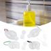 Portable Travel Bottles Set - 50ml Leakproof Keychain Bottles for Soap Shampoo & Conditioner - Refillable Transparent Plastic - Buy Online on GoSupps.com