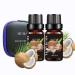 Coconut Essential Oil Set Organic Plant Natural 100% Pure Coconut Oil for Diffuser,Cleaning,Home,Bedroom,SPA,Massage,Aromatic,Perfumes,Humidifier,Skin,Soap,Candles 2 Pack 10ml