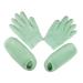 PACKOVE Moufles Exfoliants en Gel Naturel 2 Paires Hydratants pour Mains et Pieds Unisexes Soins Spa Hydratation et Blanchiment Peau Douce