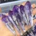 Specimen 2pcs Natural Amethyst Quartz Cluster Crystal Wand Point Specimen Urugua Amethyst Cluster Crystals - Buy Online on GoSupps.com
