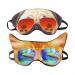 (Pack of 2) 3D Cat Dog Animal Sleep Eye Mask Night Shades for Sleeping Travel Home Office Funny Blindfold for Girls Kids Men Women Groud B