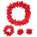 Hawaiian Luau Party Supplies - Red Leis Headband, Wristbands, Hair Clips, Bracelets & Barrettes - Buy Online on GoSupps.com