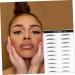 SKISUNO 4 Sheets Pairs Eyebrow Sticker Waterproof Long Lasting Simulation Eyebrow Hair-like Simulation Black - Buy Online on GoSupps.com