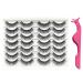 Eye Lashes False Eyelashes Cat Eyes Lashes Fluffy False Lashes 14 Pairs Pack natural Eye Lashes Sets Pack Faux Mink Lashes Fluffy Short Wispy