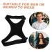 PLAFOPE Belt Shoulder Rest Holder Brace Support Belt Posture Band Black Polyester - Buy Online on GoSupps.com