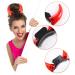 Holibanna Devil Horns Headband LED Light Up Hairband Red Demon Horns Head Boppers Fancy Evil Witch Costume Headwear for Cosplay Dress up Party Supply - Buy Online on GoSupps.com
