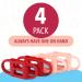 4 Pack Impresa Pink Bottle Handles for Dr. Brown Baby Bottles - Easy Grip Baby Bottle Holder for Independent Drinking - Buy Online on GoSupps.com