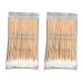 Roydoa Cotton Swabs 15cm Long Wooden Handle Single Head Q-Tips Ear Nose Cleaning Sterile Makeup Applicator 200pcs/bag