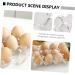 Yardenfun 1pc Box Acrylic Egg Tray Egg Dispenser Holder Ceramic Egg Holder Chicken Egg Holder Filler Storage - Buy Online on GoSupps.com